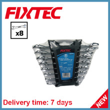 Fixtec 8PCS CS Juego de llaves inglesas de doble extremo abierto Juego de llaves inglesas